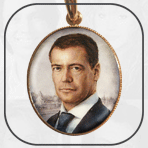 портрет Медведева, на финифти, эмали купить, заказать, цена, Москва, Яхрома, Дмитров, картинка, фото