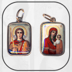 Святой Михаил, образок, финифть, эмаль, купить, заказать, цена, Москва, Яхрома, Дмитров, картинка, фото