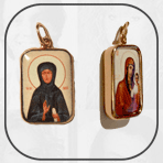 Святая Анна, образок, финифть, эмаль, купить, заказать, цена, Москва, Яхрома, Дмитров, картинка, фото