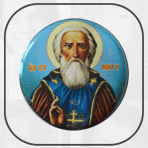Святой, Сергий, Радонежский, образок, финифть, эмаль, купить, заказать, цена, Москва, Яхрома, Дмитров, картинка, фото